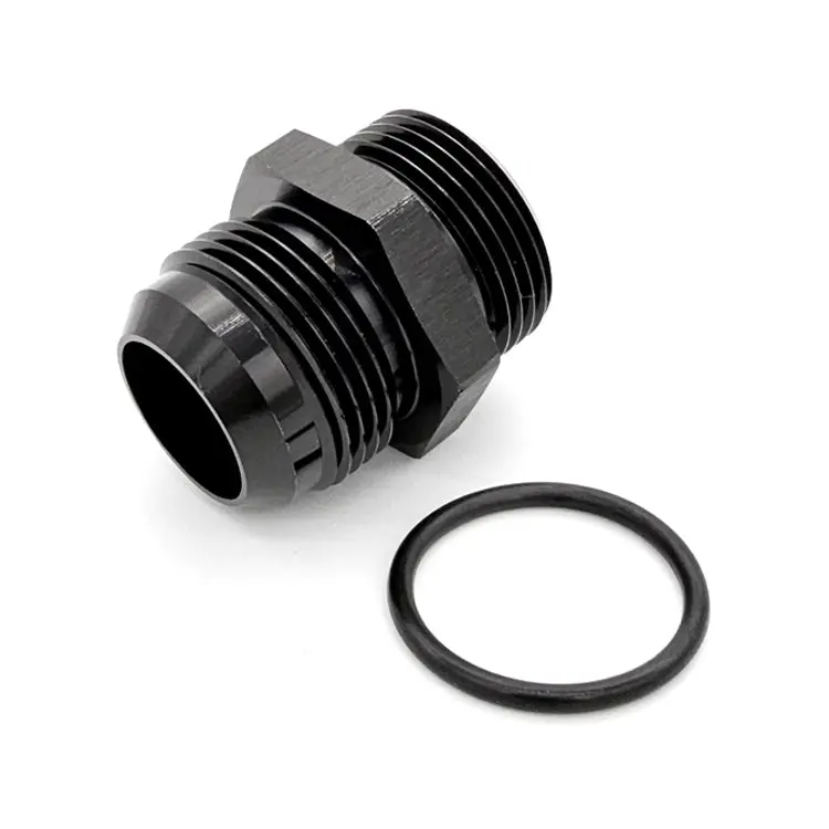 -10An To -12An Male An-To-Orb Straight Adapter – Black Hard-Anodized Aluminum 1