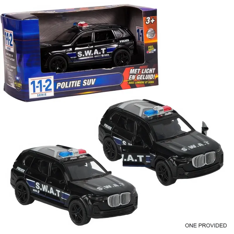 112 S.W.A.T. Tactical Vehicle – 1:36 Scale – Flashing Lights & Siren Sounds 1
