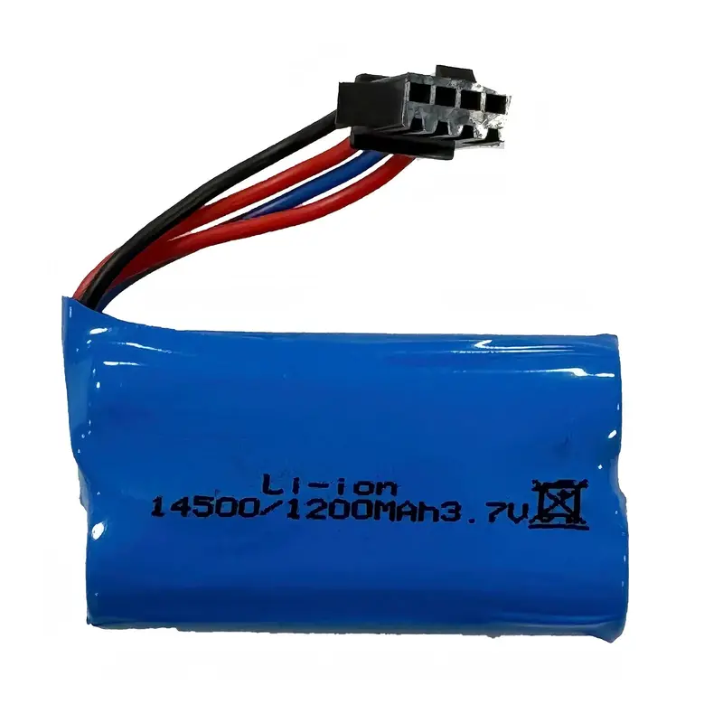 1200Mah Rechargeable 3.7V Li-Ion Battery With Sm-4P Connector 1