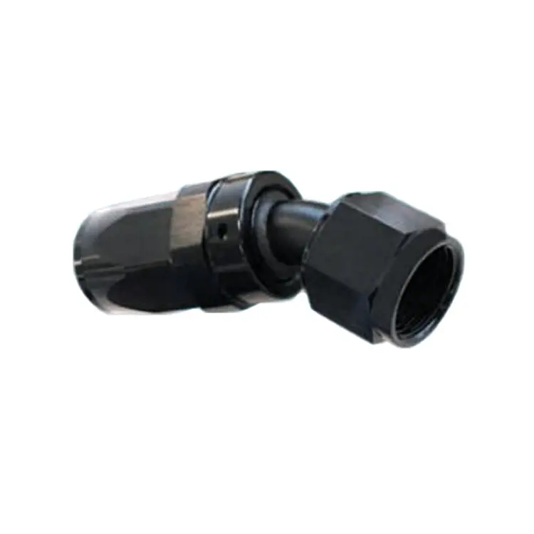 -12An Swivel 30° Female Hose End – Black Hard-Anodized Aluminum 1