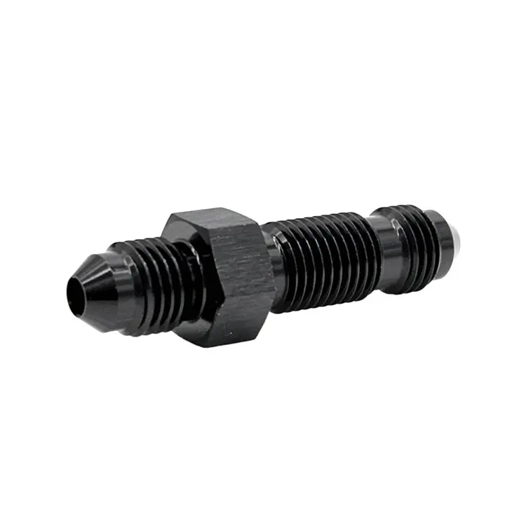 -16An Black Hard-Anodized Aluminum Straight Male An Bulkhead Adapter 1