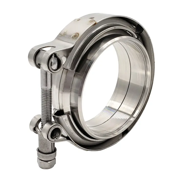 2.0-Inch V-Band Assembly – Mild Steel Male/Female Configuration, Standard Clamp 1