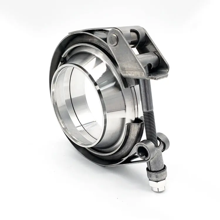 3.5" × 3.0" Stainless Steel Reducing V-Band Assembly — Male/Female Quick-Release Design 1