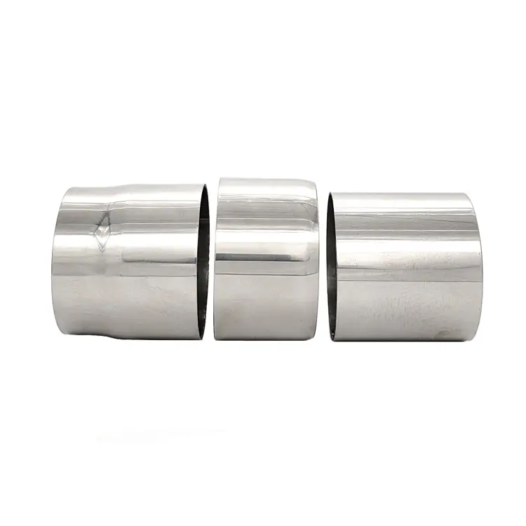 3-Inch Od Double-Slip Joint Adapter – Polished Stainless Steel (304) 1