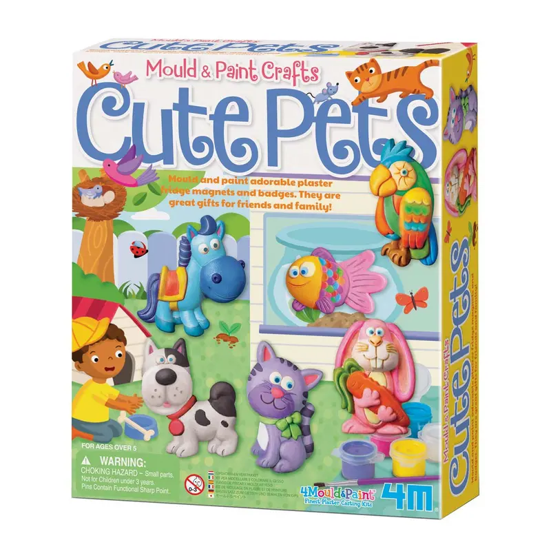 4M Cute Pets Mould & Paint Craft Activity Set 1