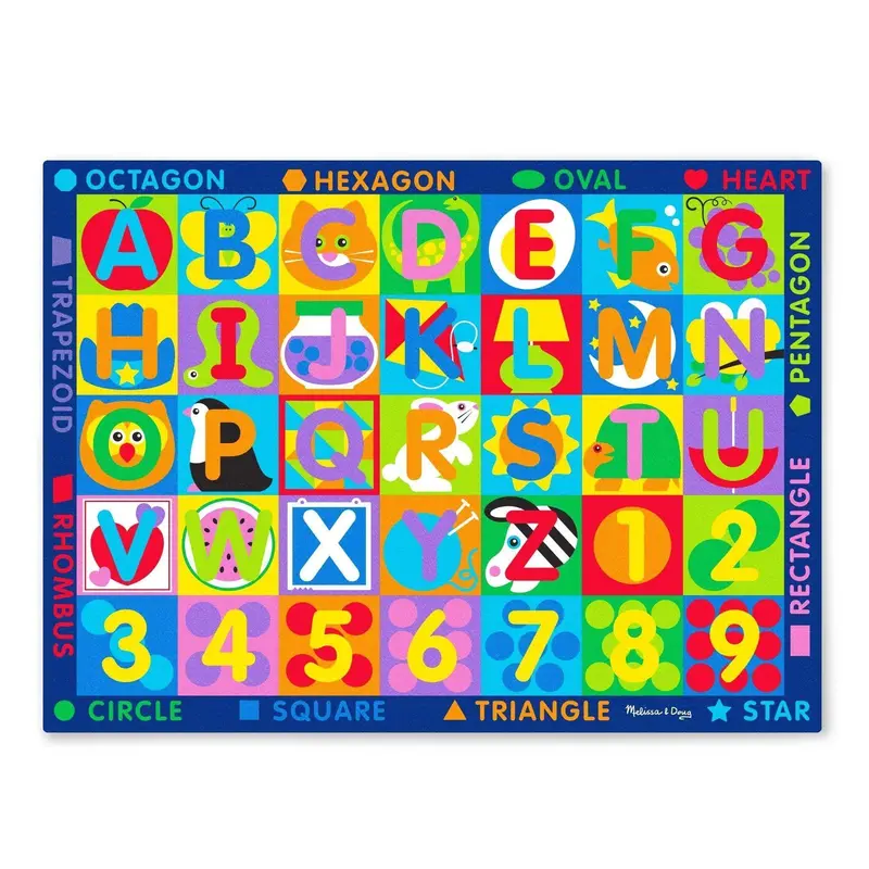 Abc & 123 Activity Rug For Early Learning – Melissa & Doug Jumbo Floor Mat 1