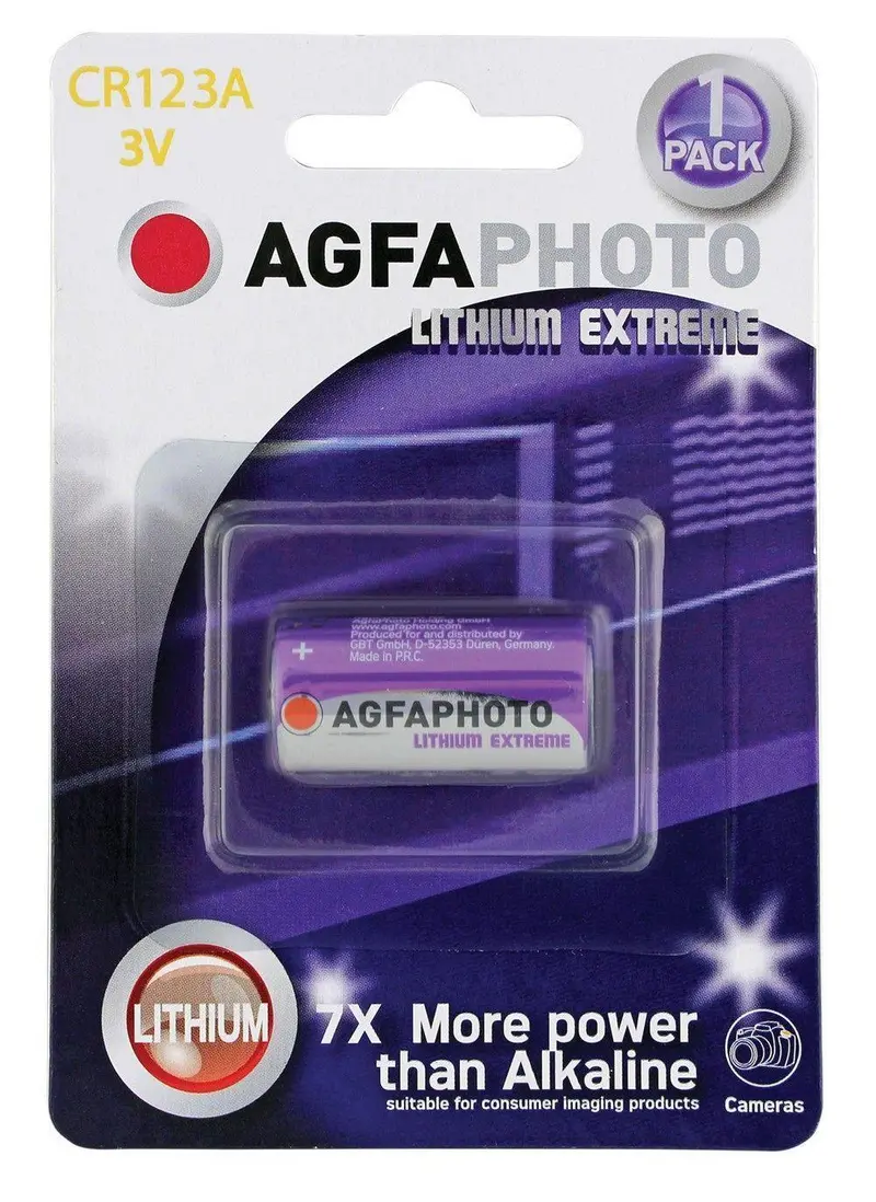 Agfaphoto Lithium Cr123A Extreme-Performance Batteries 1