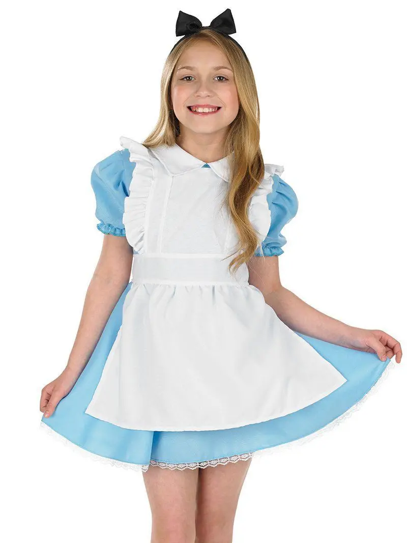 Alice-Inspired Traditional Fancy Dress Outfit For Girls 1