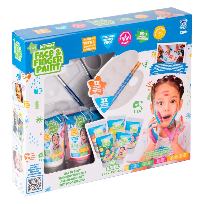 All-In-One Natural Face & Finger Painting Kit 1