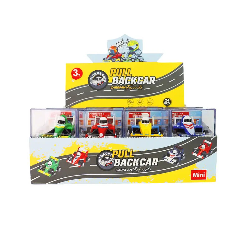 Alloy Alley Diecast Racing Car – Clear Box Display (24-Pack) 1