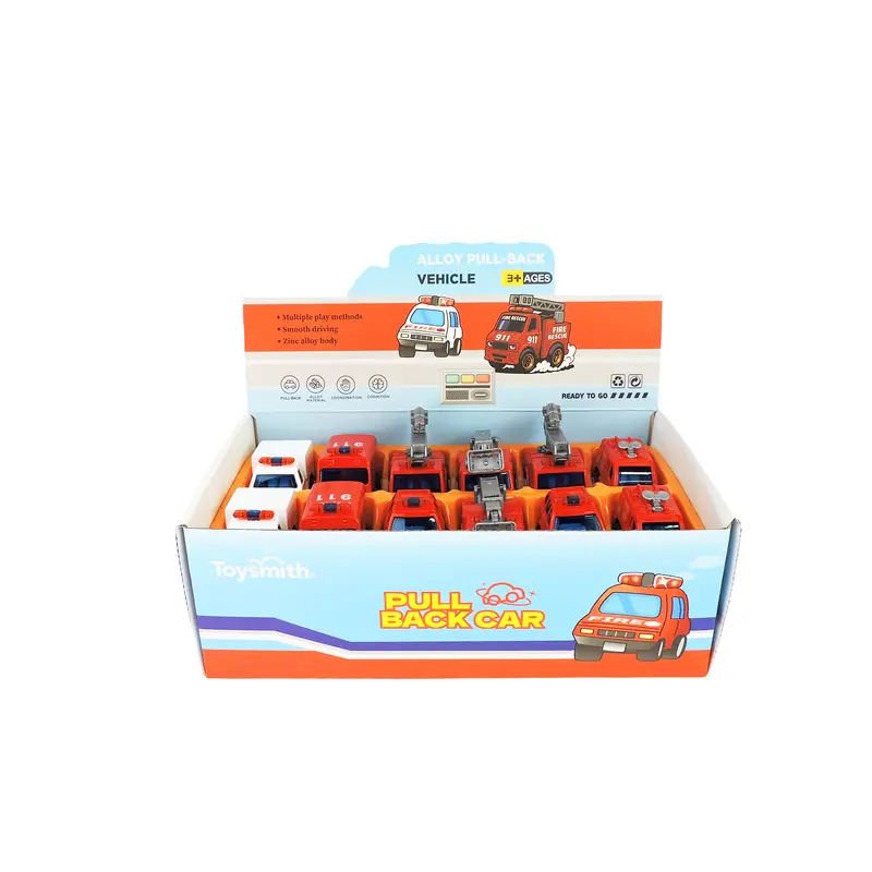 Alloy Alley Medium Diecast Emergency Vehicles – 24-Pack 1