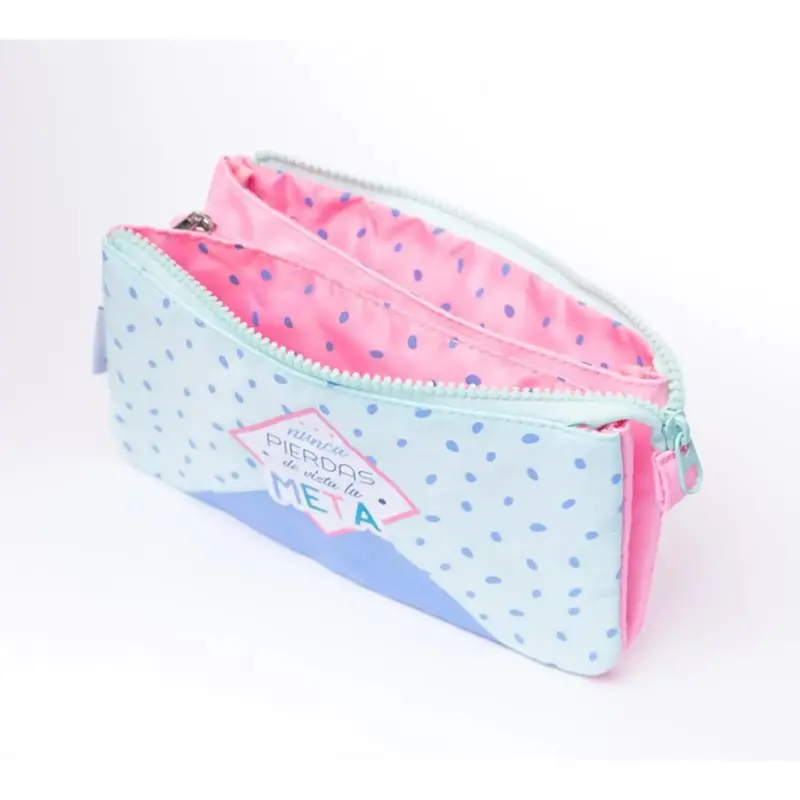 Amelie Pastel Triple-Zip Pencil Case 1