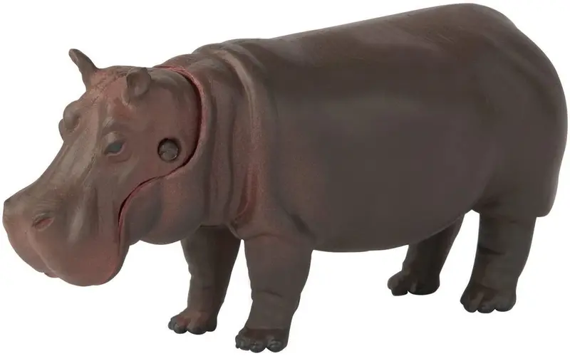 Ania Hippopotamus Mini Figure – Poseable Hippo Collectible Toy 1