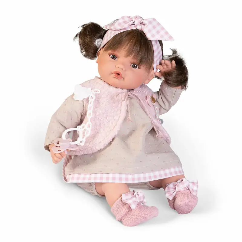 Antonio Juan Beni Tears Doll – 42Cm Expressive Crying Infant Figure With Vest (Model 16382) 1