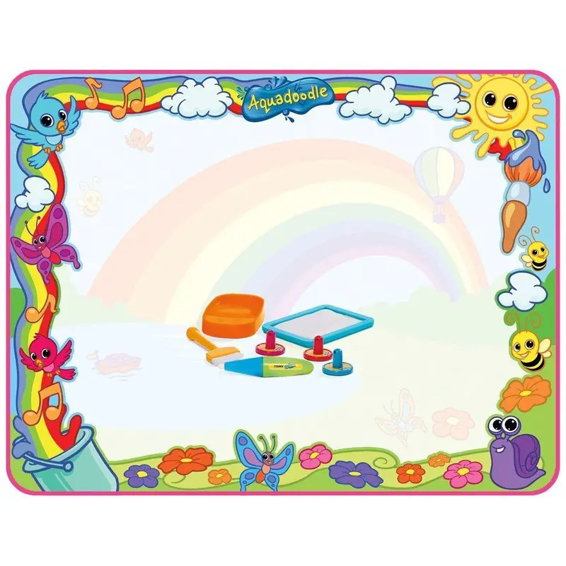 Aquadoodle Super Rainbow Deluxe Mat – Extra-Large Reusable Drawing Surface 1