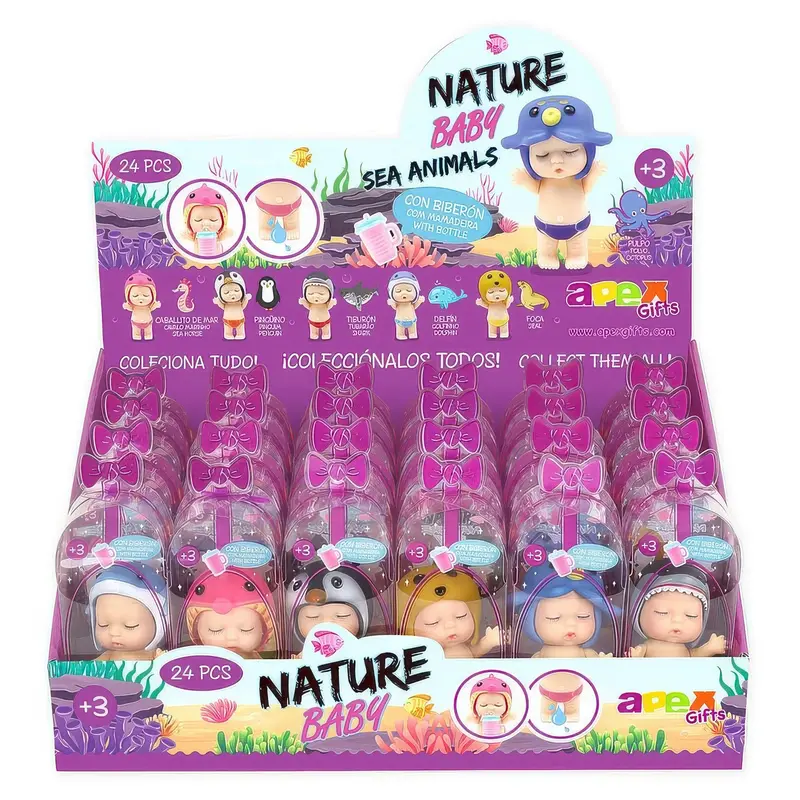 Assorted Marine Animal Baby Dolls – 8Cm Mini Figures 1