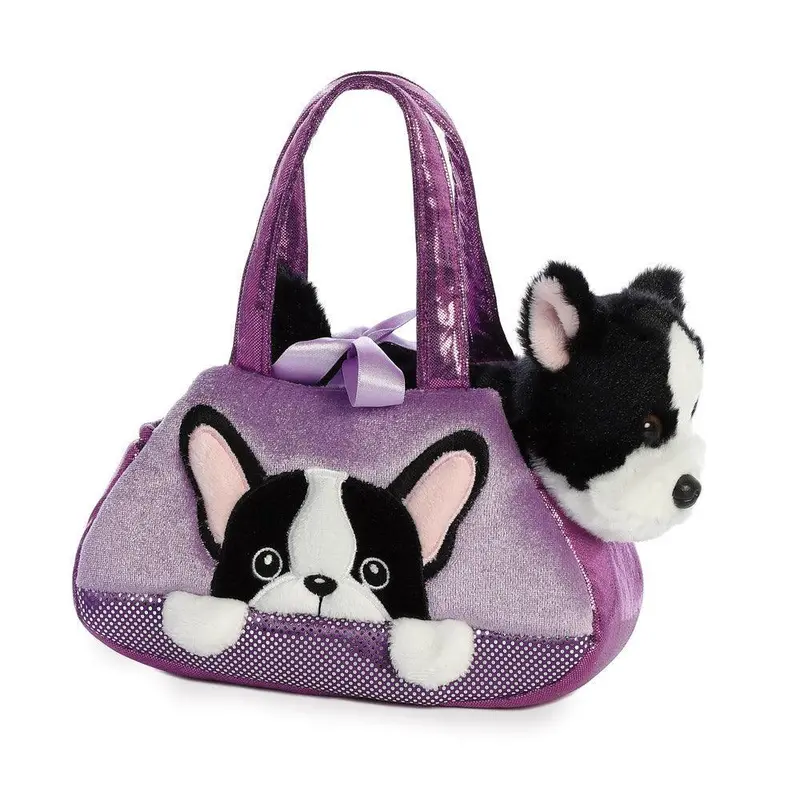 Aurora Fancy Pal French Bulldog Peek-A-Boo Plush 1
