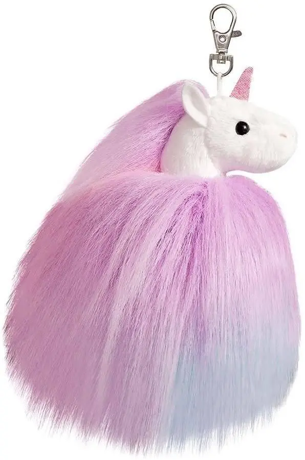 Aurora Sparkle Tales Fluffy Unicorn Key Clip – Model 60936 1