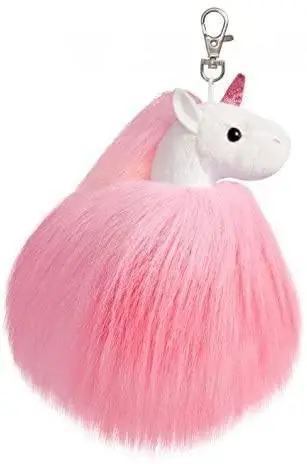 Aurora Sparkle Tales Fluffy Unicorn Keyclip (60937) 1