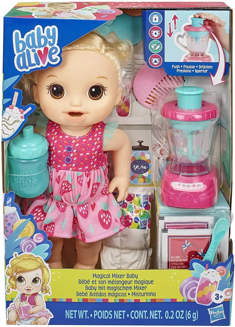 Baby Alive Magical Mixer Doll – Strawberry-Themed Formula-Mixing Toy 1