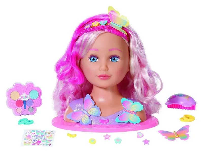 Baby Born Sister Styling Head Fairy Doll – Includes 26 Hair & Fashion Accessories 1