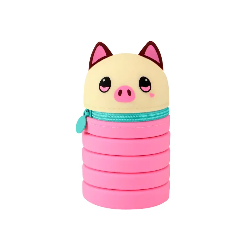 Bangoberry Piggy Pig Stretch Fabric Pencil Case 1