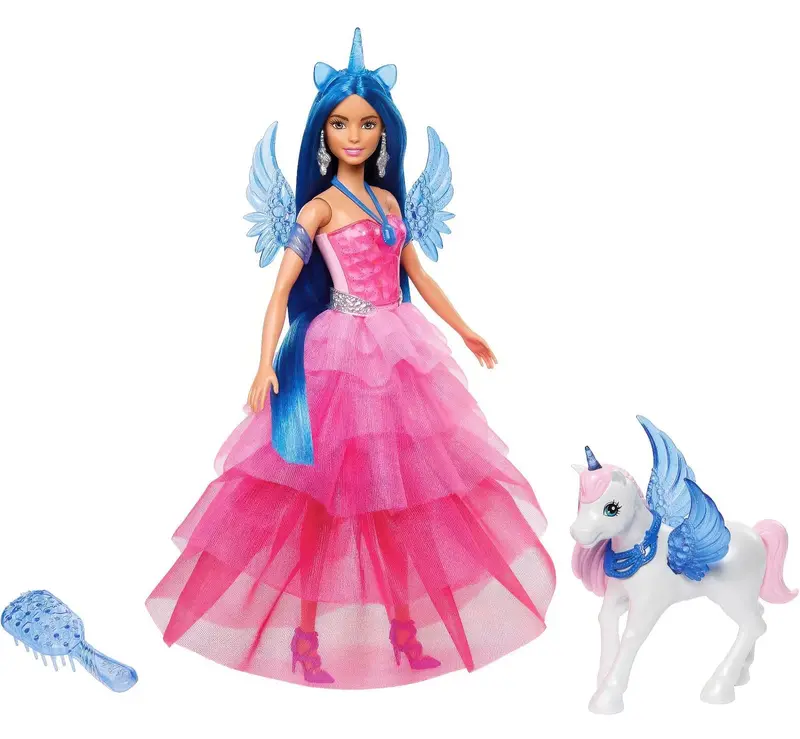 Barbie A Touch Of Magic Doll – Winged Unicorn-Themed Fashion Figure 1