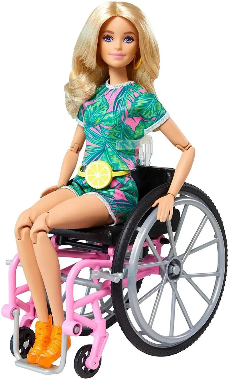 Barbie Fashionistas 14Cm Caucasian Doll With Wheelchair Accessory 1