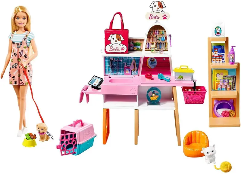 Barbie Pet Supply Store Playset Featuring Doll 1
