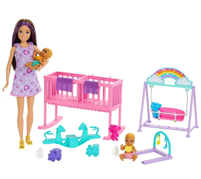 Barbie Skipper Babysitter Doll – Interactive Nursery Playset 1