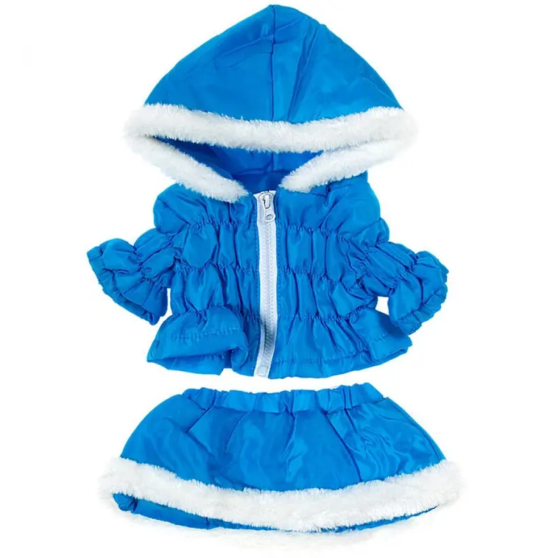 Be My Bear Blue Parka & Skirt Set – Stylish Outfit For 16-Inch Dolls 1