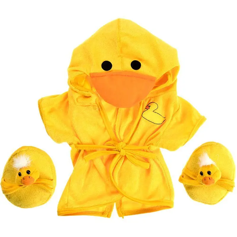 Be My Bear Duck-Themed Robe And Slippers Set – 40Cm Plush Outfit 1