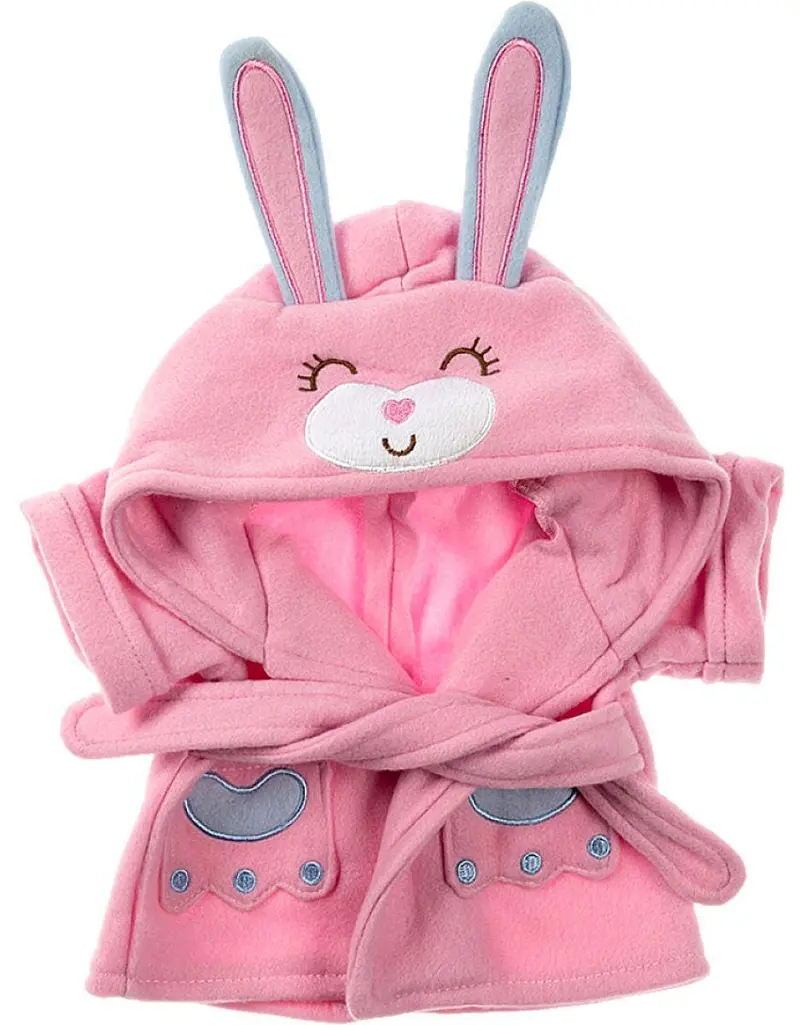 Be My Bear Pink Bunny Bathrobe – Snuggly Robe For 16-Inch Dolls 1