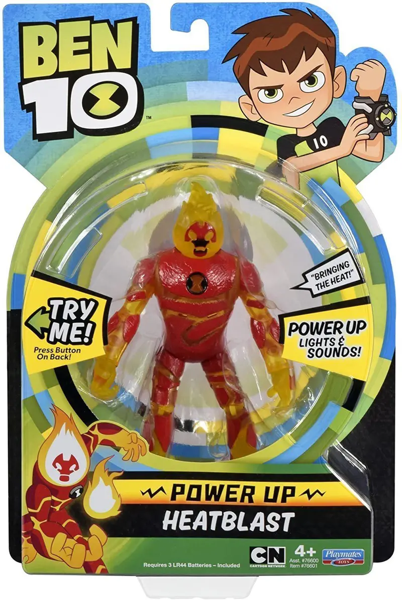 Ben 10 Heatblast Deluxe Power-Up Figure – Enhanced Action Toy 1