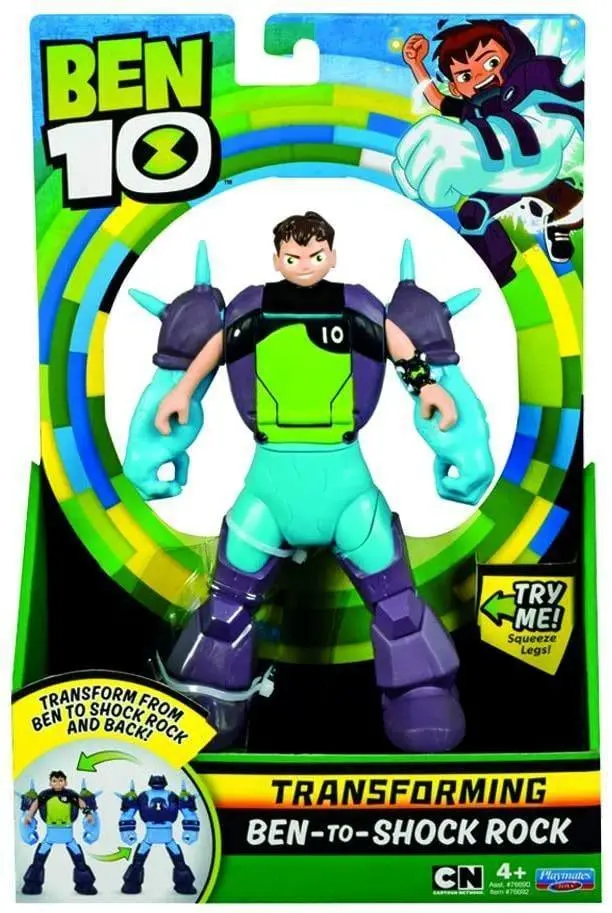 Ben 10 Shockrock Convertible Action Figure – Dynamic Hero Playset 1