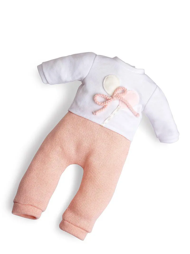 Berjuan 18103 Clothing Set For 45Cm Doll – White & Pink Ensemble 1