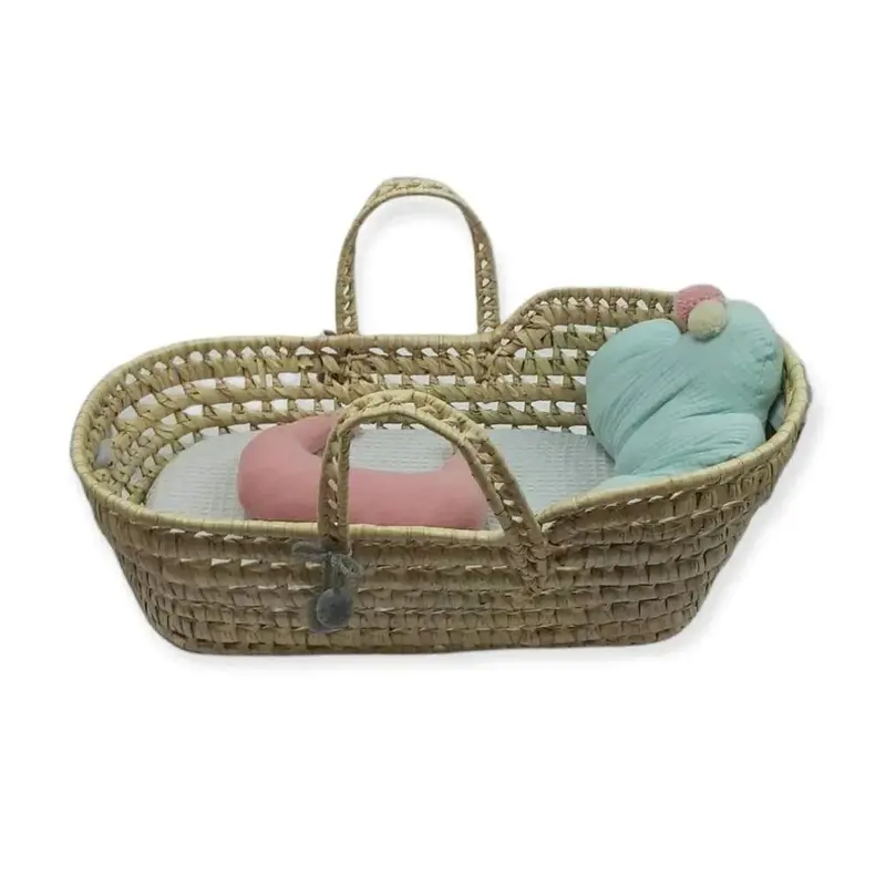Berjuan Moses Basket For Dolls – Woven Cradle Style Accessory (38–52 Cm) 1
