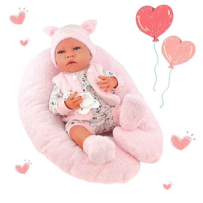 Berjuan Newborn Girl Doll – 45Cm Soft-Touch Baby Replica 1