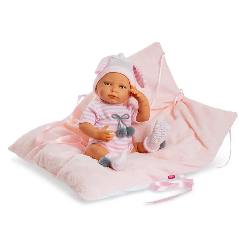 Berjuan Special Newborn Baby Doll – 45Cm Realistic Pink Model 1