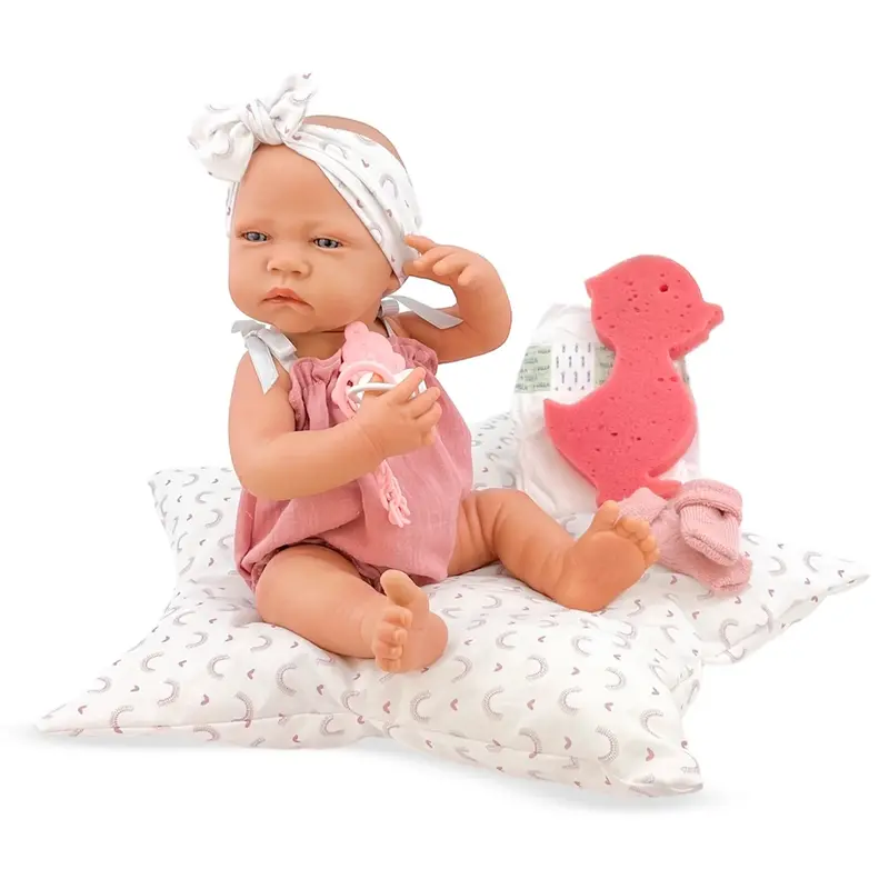 Berjuan Trousseau Newborn Doll Nina – 45Cm Soothing Infant Replica 1