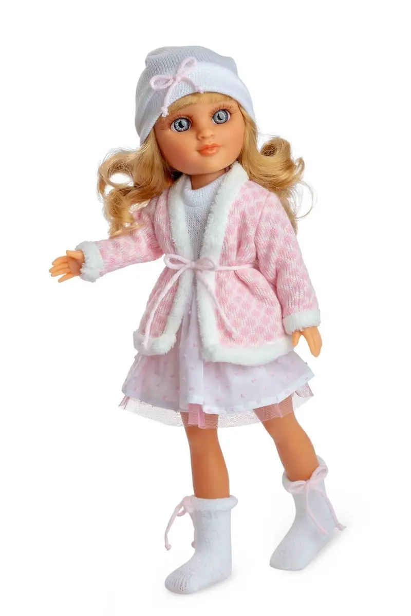 Berjuan Winter-Themed Doll – 50Cm Pink Festive Infant Figure 1