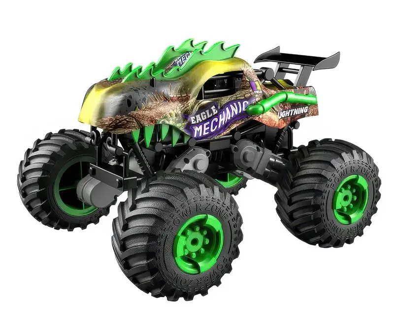 Big Wheel T-Rex Themed Rc Monster Truck – Emerald Green 1