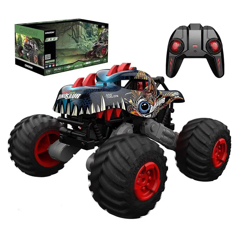 Big Wheel T-Rex Themed Rc Monster Truck – Royal Blue 1
