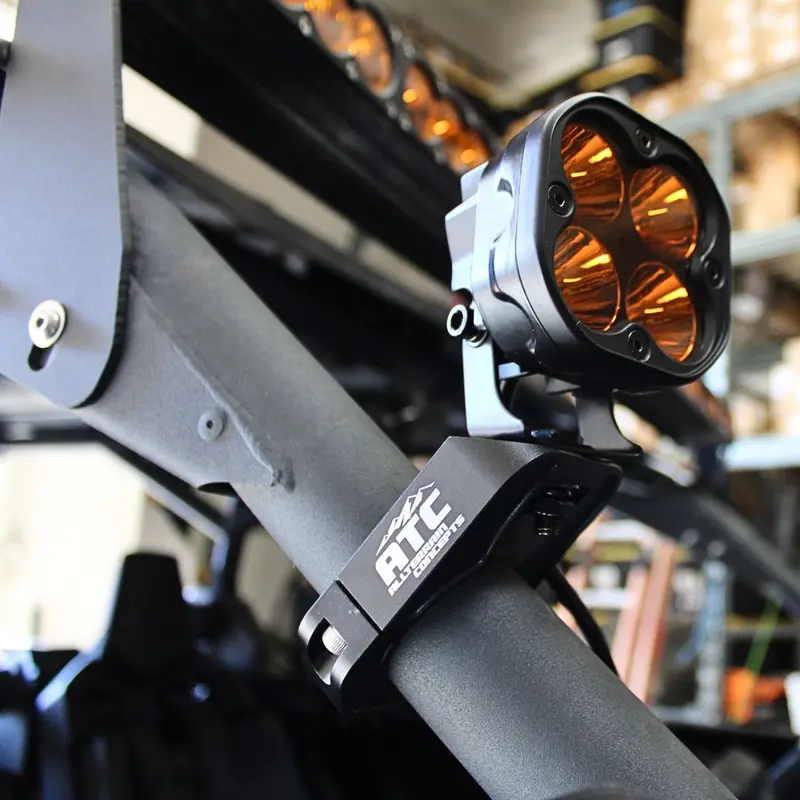 Billet Aluminum A-Pillar Mounts (Pair) – Cnc-Machined, Adjustable Led Pod Brackets 3