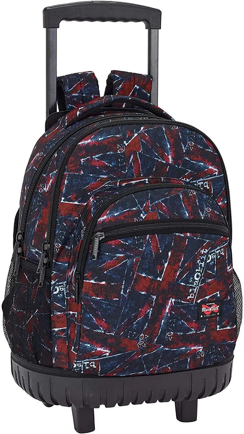 Blackfit8 "Flags" Wheeled Backpack – 46 Cm Patriotic-Design School Trolley 1