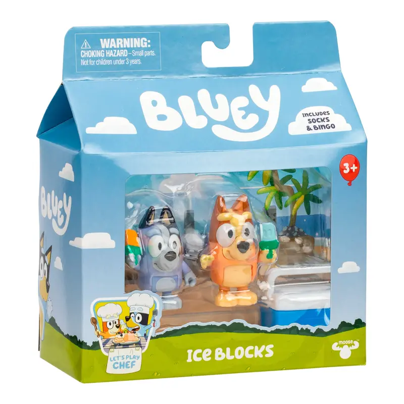 Bluey Ice Blocks Collectible Figures – 2-Piece Set 1
