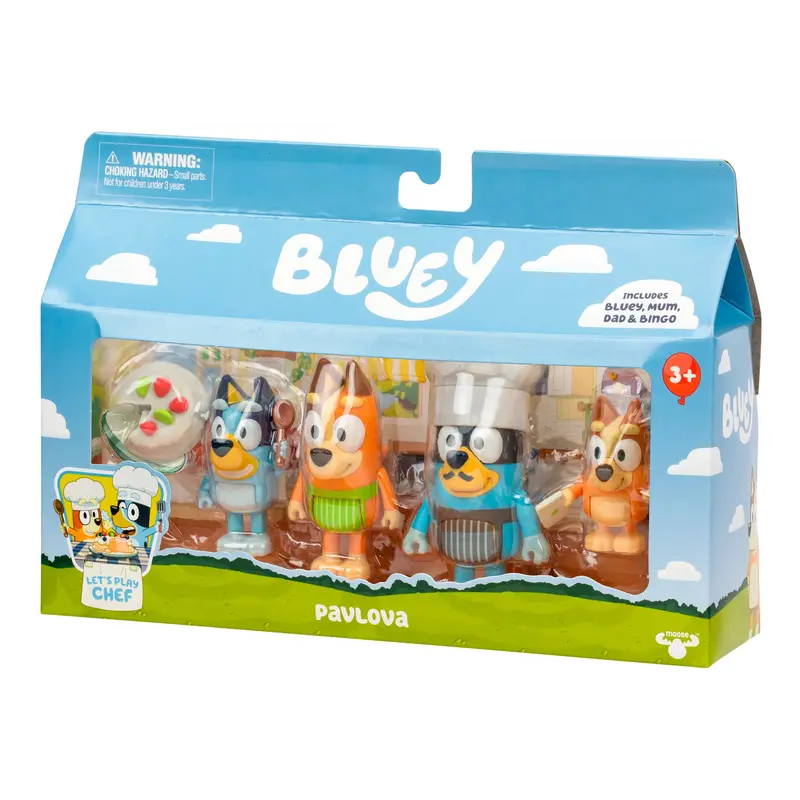 Bluey Let’S Play Chef Pavlova Figure Set – 4-Piece Collection 1