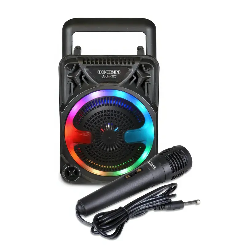 Bontempi Bluetooth Speaker With Built-In Mic And Rgb Party Lights 1