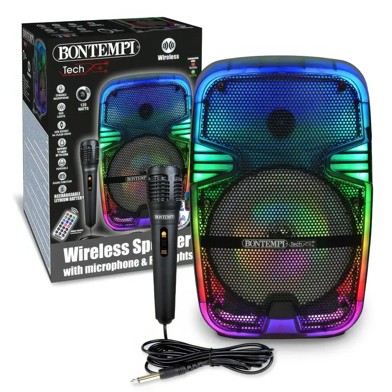 Bontempi Wireless Rgb Speaker With Built-In Microphone 1