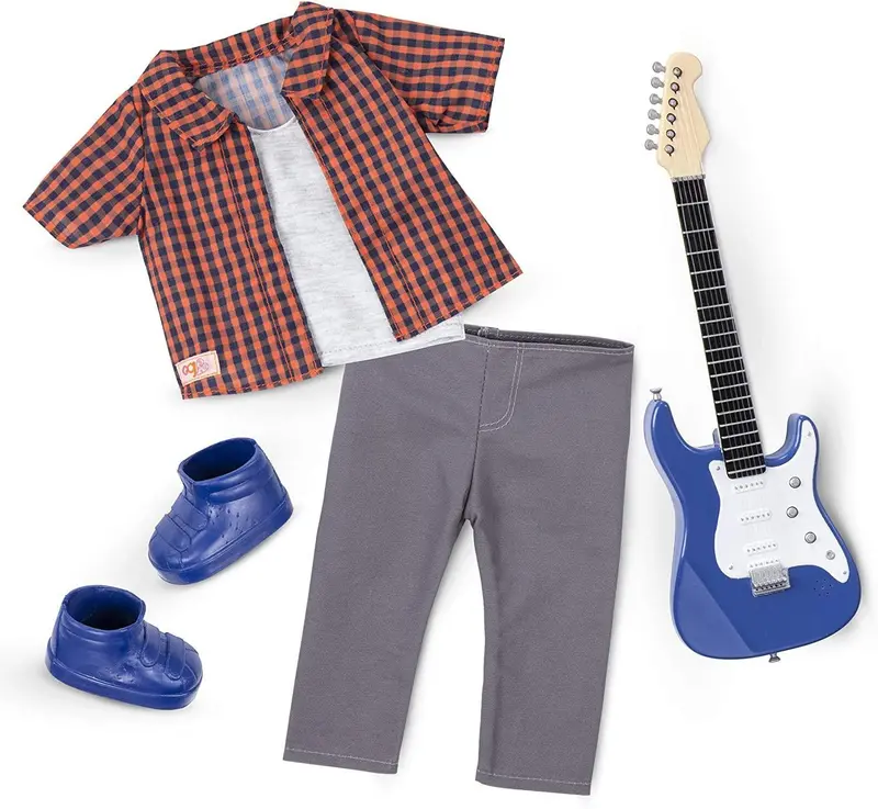 Boys’ Guitar-Themed Deluxe Outfit For Our Generation Dolls 1
